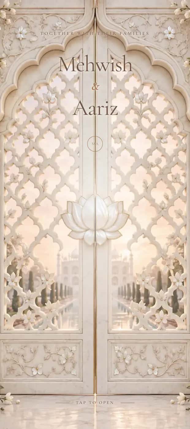 The Alabaster Mahal invitation